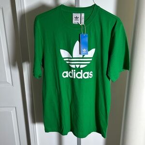 Adidas Originals Men's Crew Neck Short Sleeve Adicolor Trefoil Tee Green Size M
